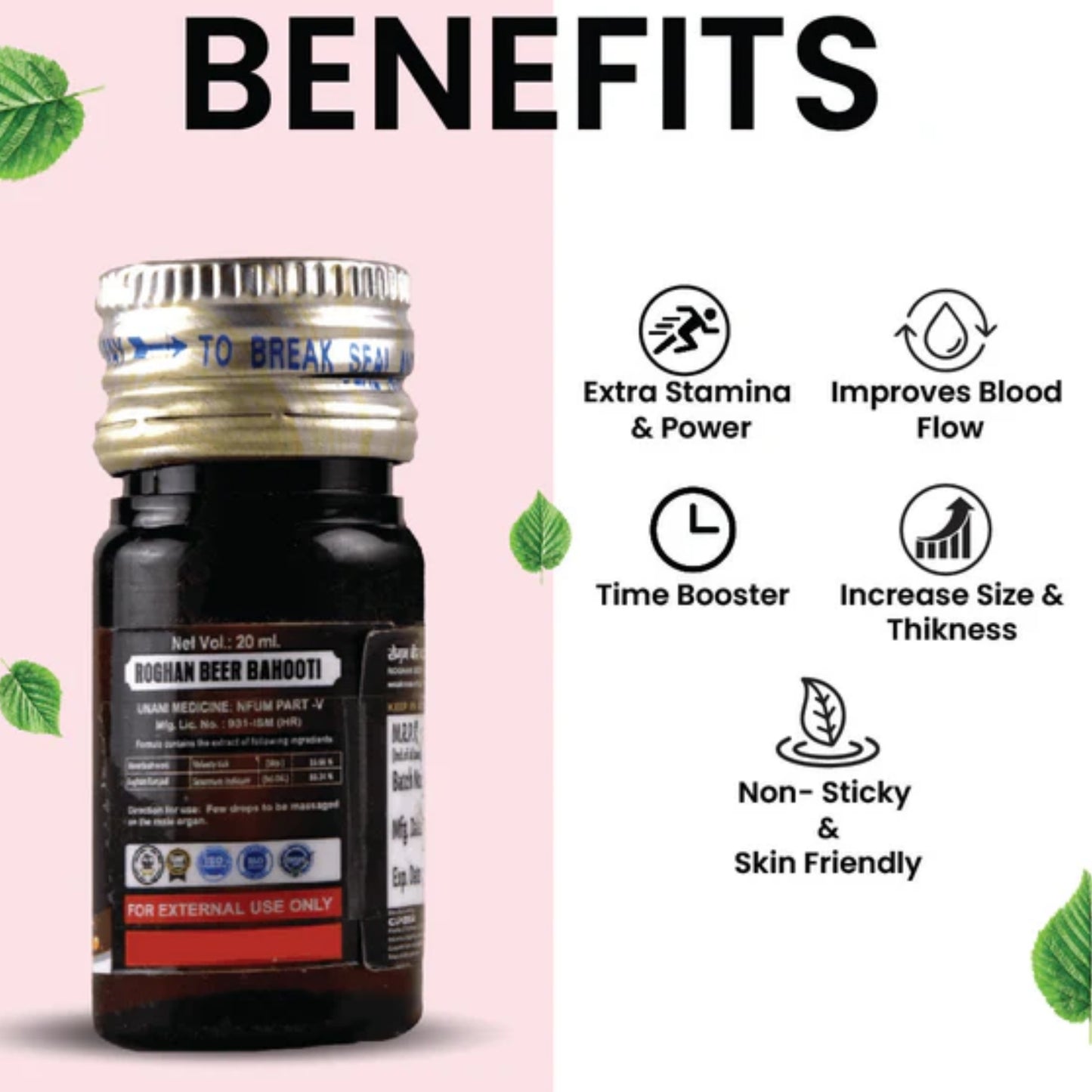 Cipzer Roghan Beer Bahooti Oil -20ml | Restores Energy & Improves Vitality & Stamina In Men