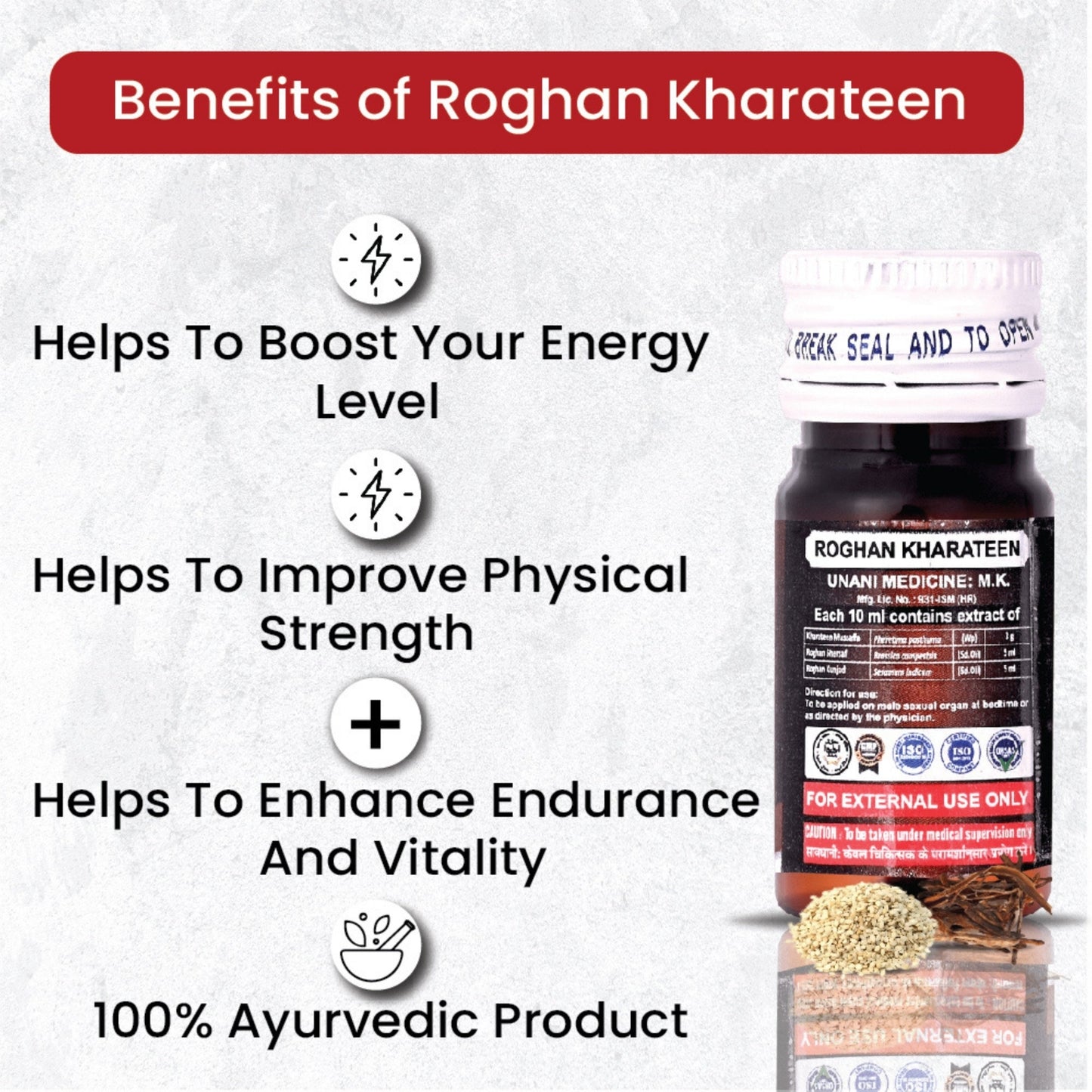 Cipzer Roghan Kharateen 20 ML | Herbal Oil To Enhance Sexual Health, Vitality & Stamina Naturally