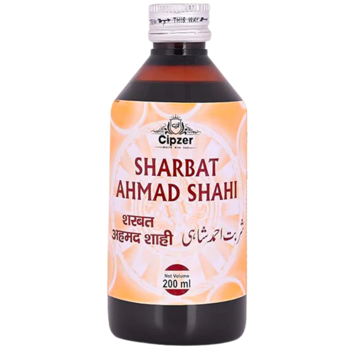 Cipzer Sharbat Ahmad Shahi - 200ml | Herbal Heart & Brain Tonic, Energy, Vitality & General Wellness