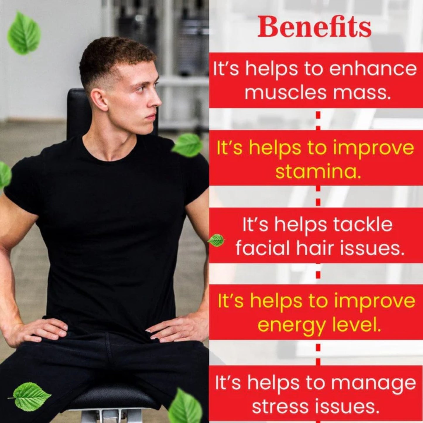 Cipzer Testosterone Booster 30 Capsules | Natural Muscle Growth, Energy, Stamina & Performance Support