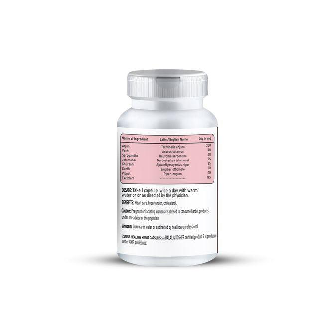 Zenius Healthy Heart Capsules - for Heart Health and Arteries Care - 60 Capsules