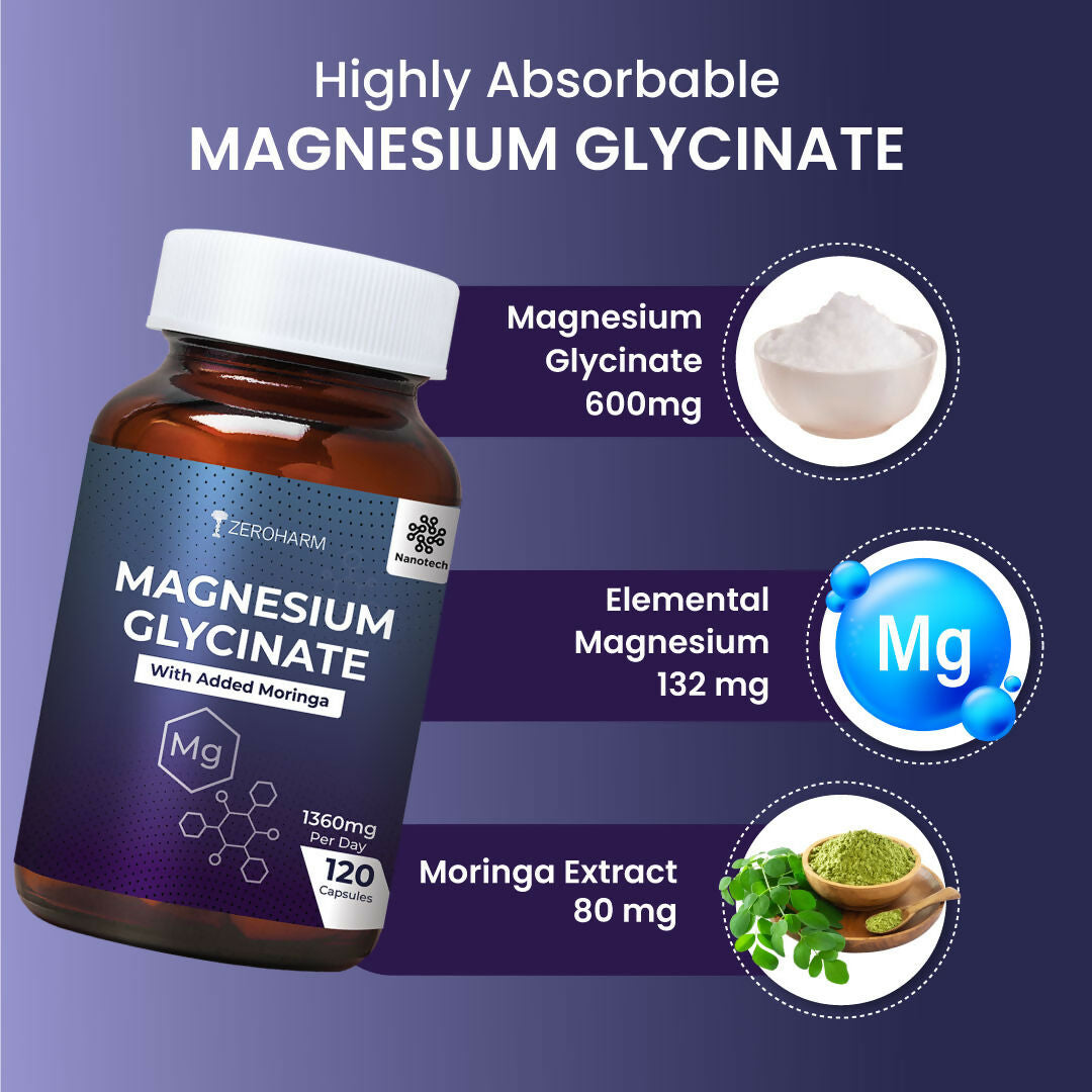 Zeroharm Magnesium Glycinate Capsules