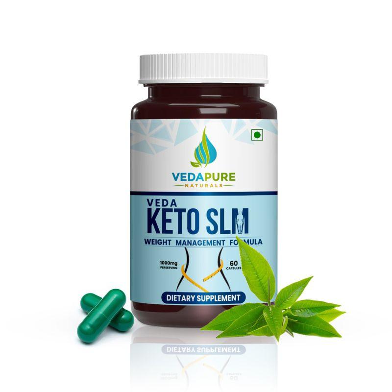Vedapure Naturals Keto Slm Capsules Advanced Supports Metabolism Supplement - 60 Capsules