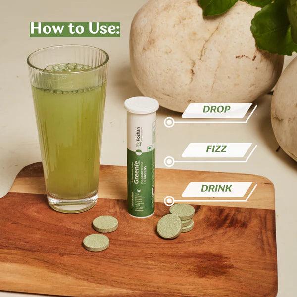 Poshan Greenie Tabs - Daily Greens Tablets - Your Daily dose of Greens- (Pack of 15 Tablets)