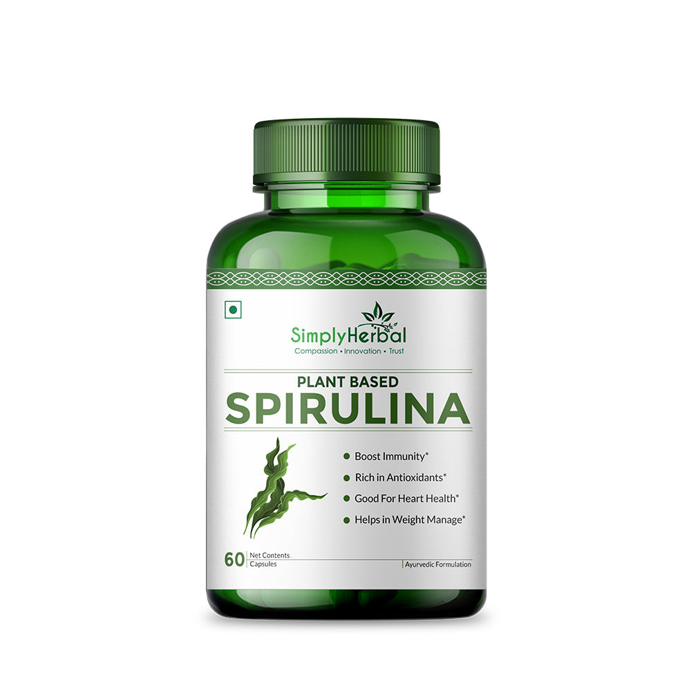 Simply Herbal Spirulina Capsules - 60 Capsules