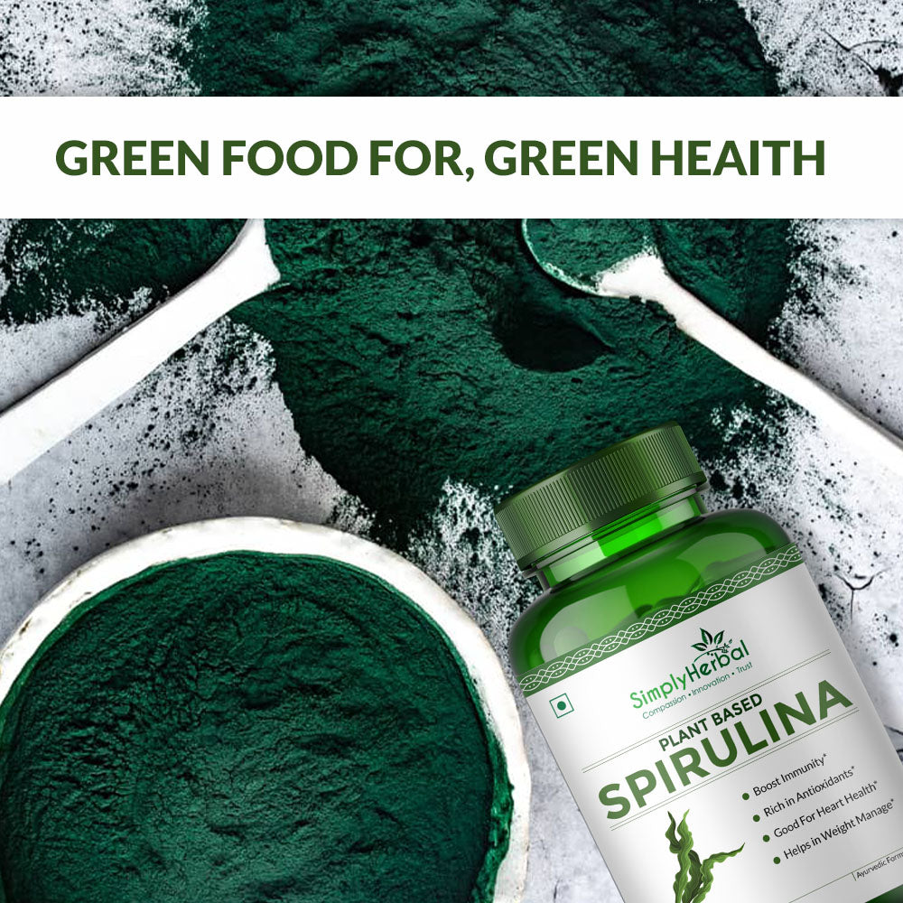 Simply Herbal Spirulina Capsules - 60 Capsules