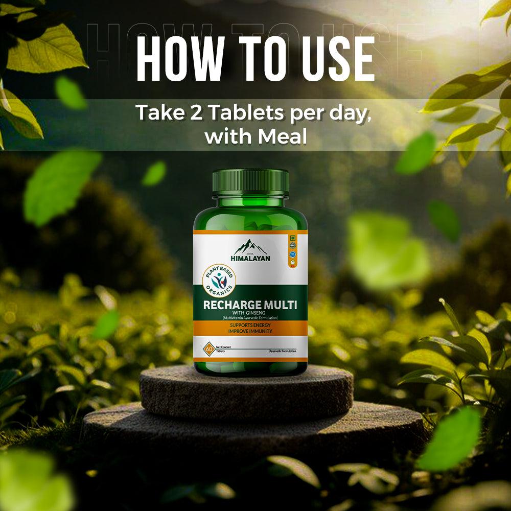 Divya Himalayan Plant Based Organics Recharge Multi Tablet