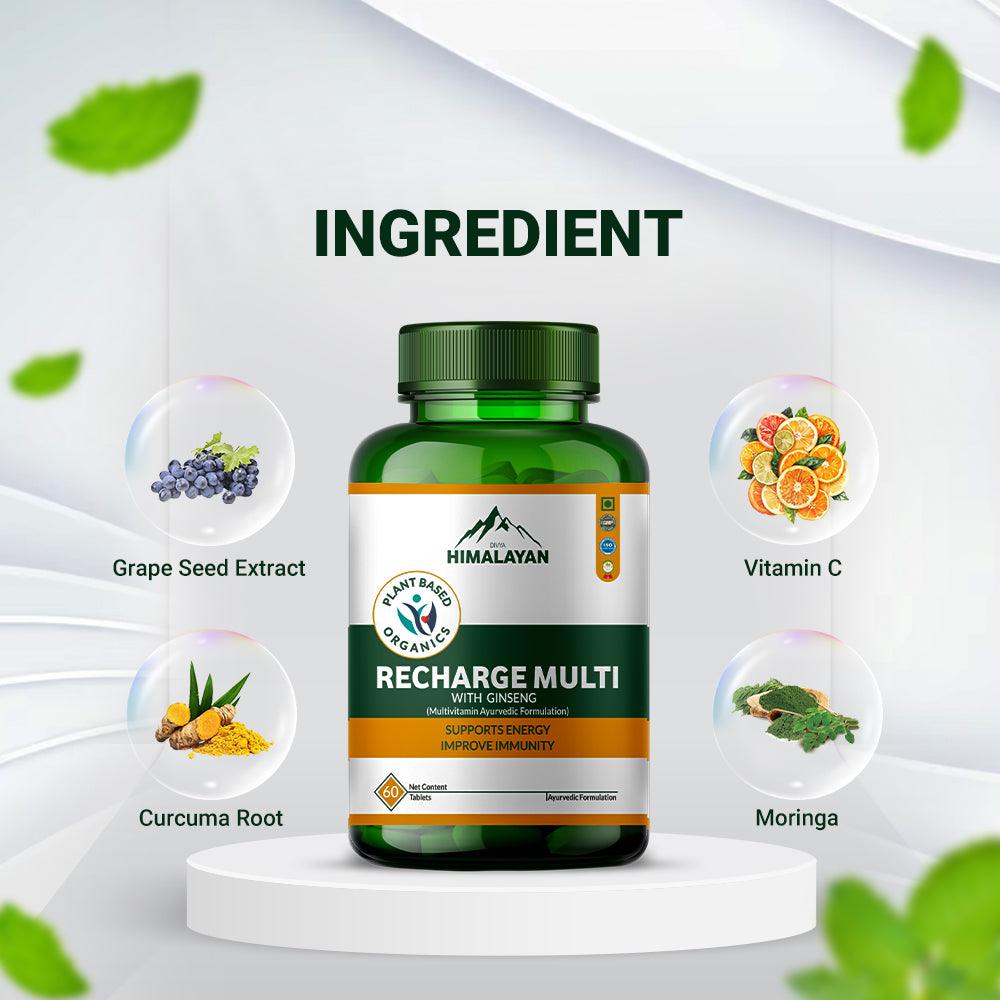 Divya Himalayan Plant Based Organics Recharge Multi Tablet