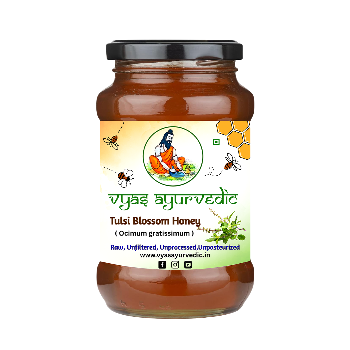 Vyas Ayurvedic Tulsi Raw Honey