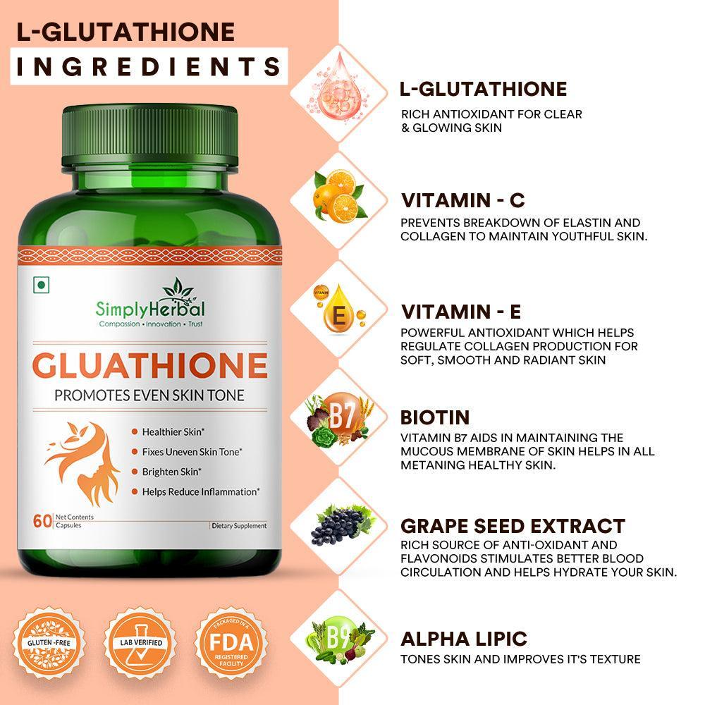 Simply Herbal L Glutathione Capsules