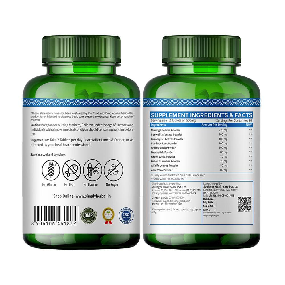 Simply Herbal Plant-Based Joint Care Tablets for Joint Support