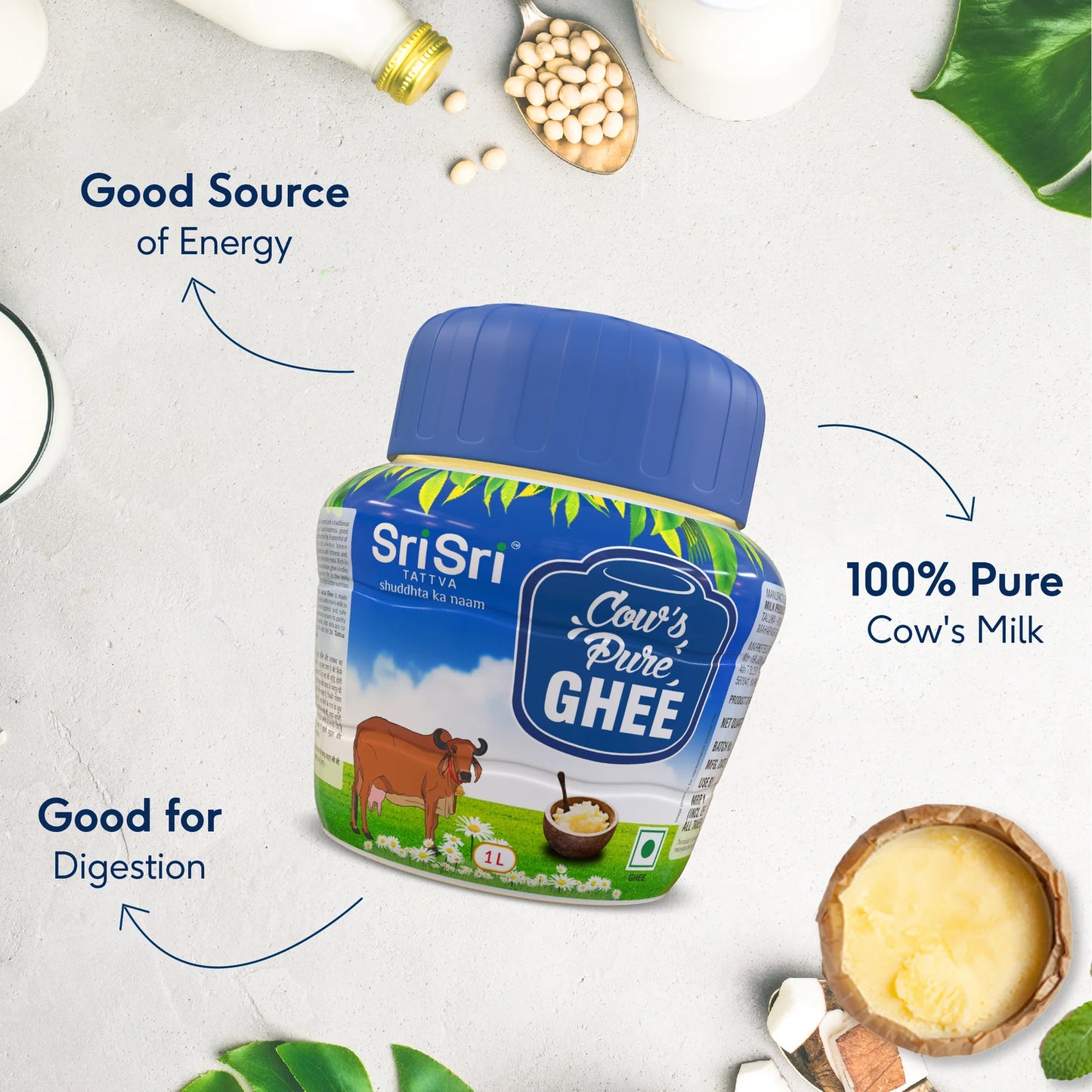 Sri Sri Tattva Cow’s Pure Ghee Jar