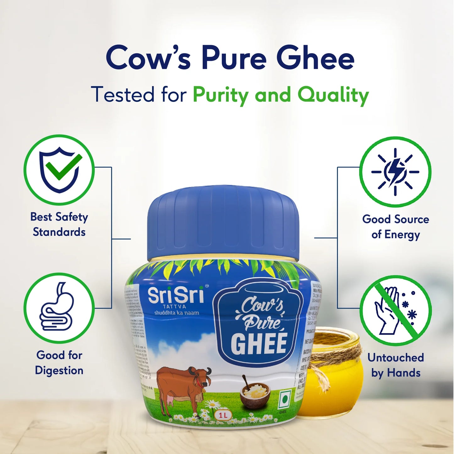 Sri Sri Tattva Cow’s Pure Ghee Jar