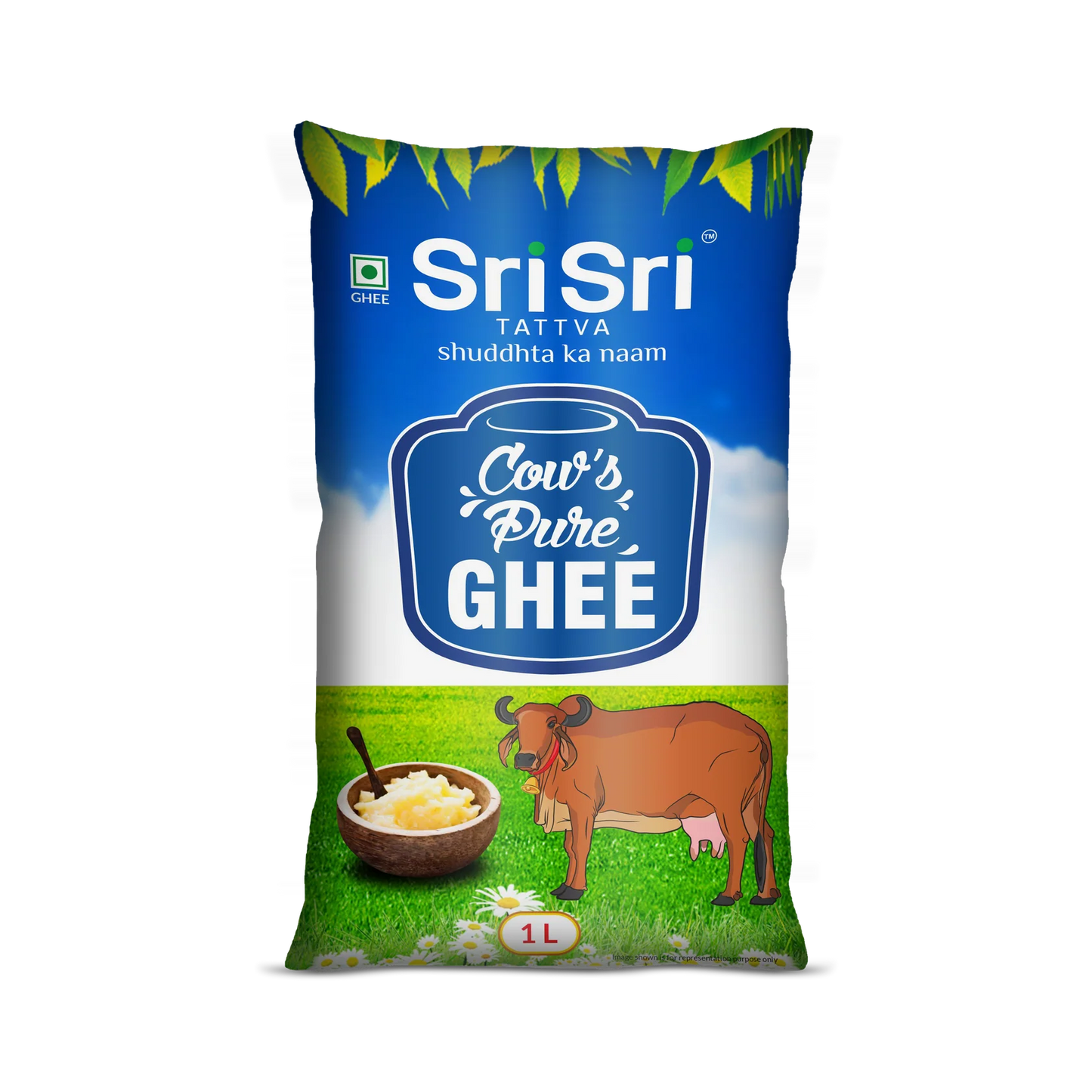 Sri Sri Tattva Cow’s Pure Ghee Pouch 1L