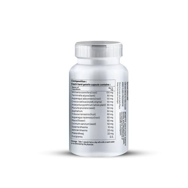 Zenius Hormones Capsules - Sperm Count Increase Capsules for Sexual Health, Stamina, and Energy Boosting - 60 Cpausles