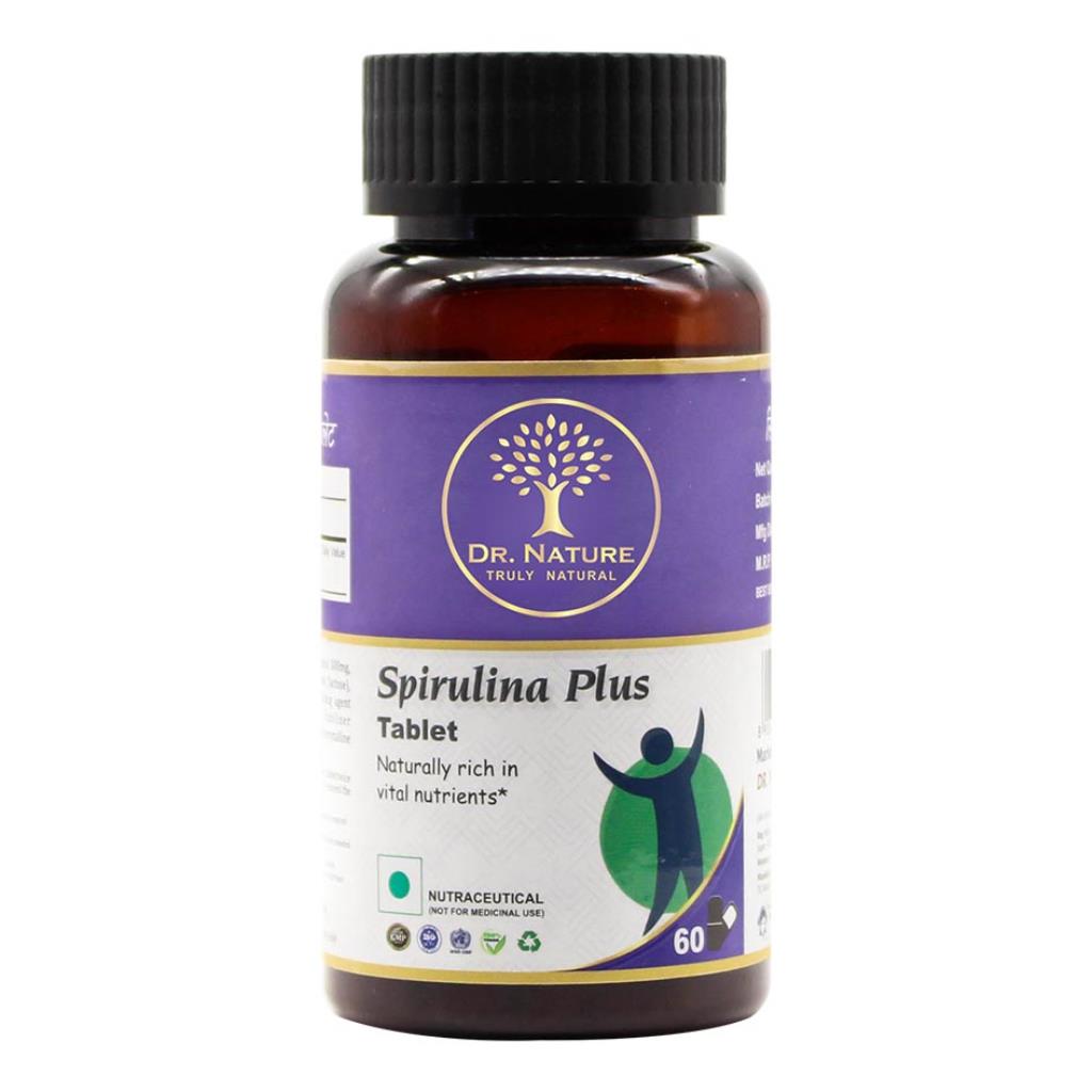 Dr. Nature Spirulina Plus Tablet - 500mg - 60 Tablets