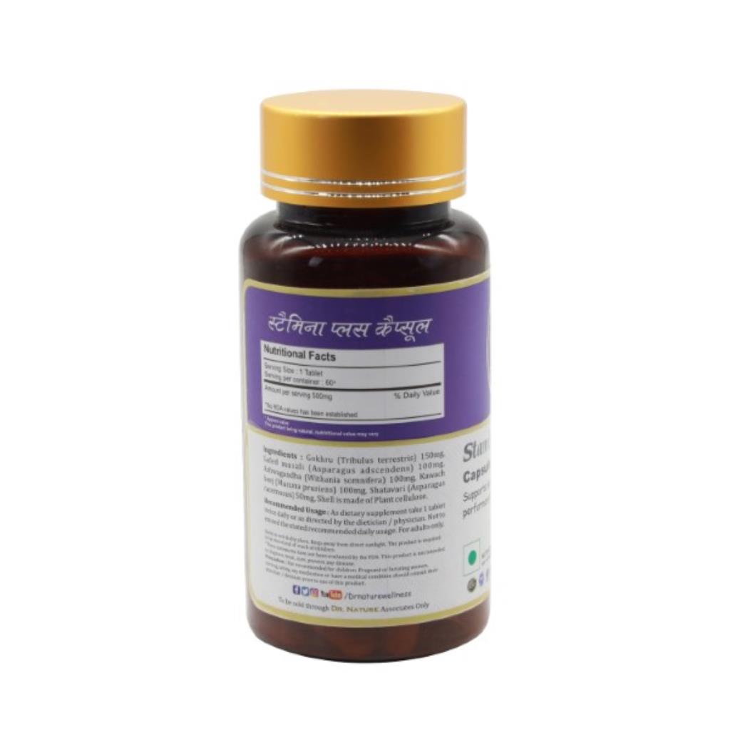 Dr. Nature Stamina Plus Capsule - 500mg - 60 Capsules