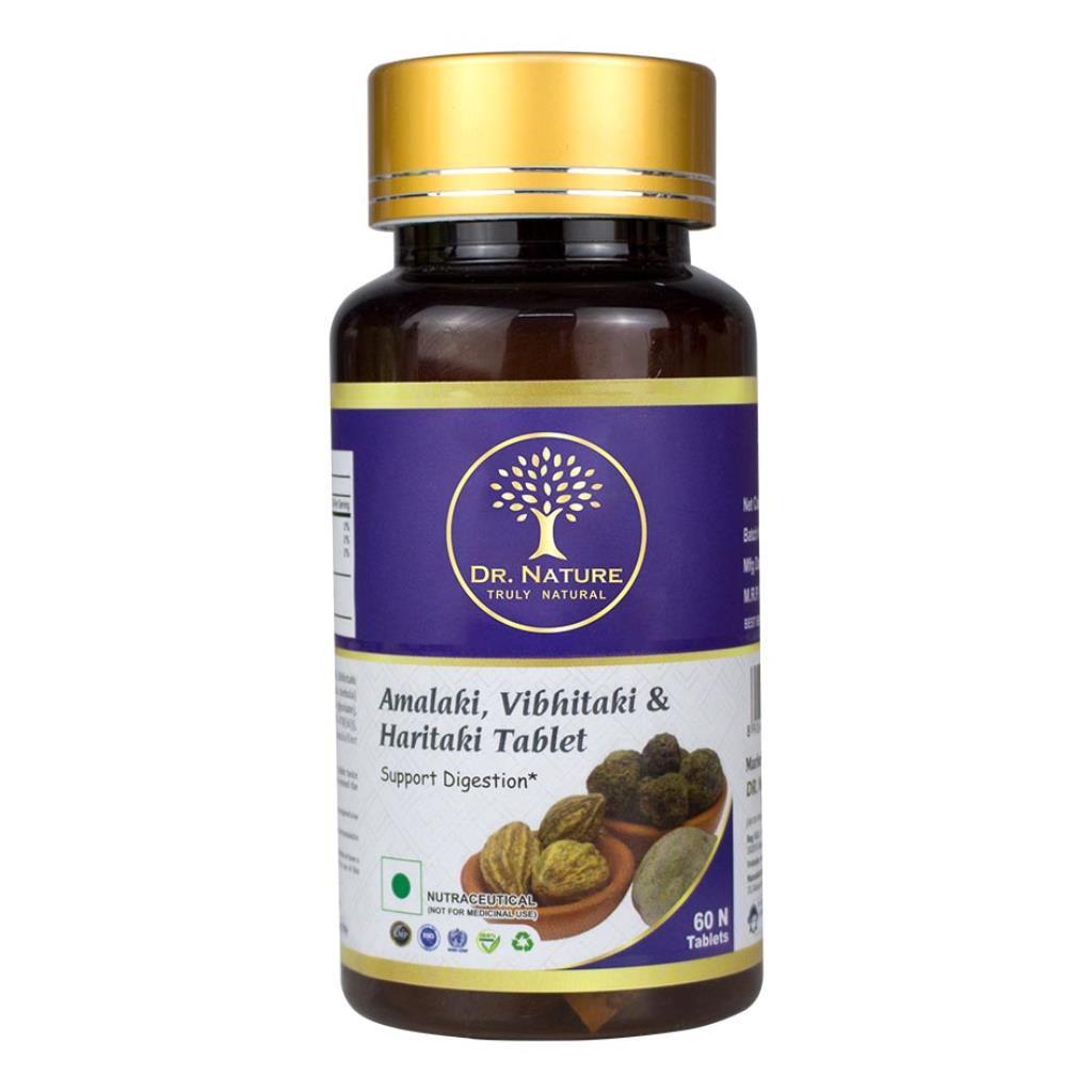 Dr. Nature Amalaki, Vibhitaki & Haritaki Tablet - 500mg - 60 Tablets