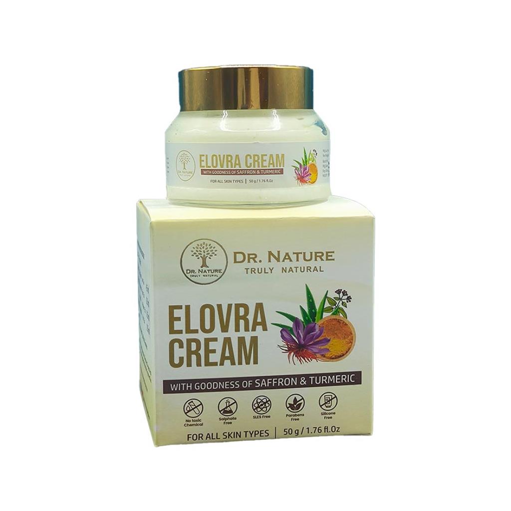 Dr. Nature Elovra Cream (Saffron & Turmeric) - 50gm