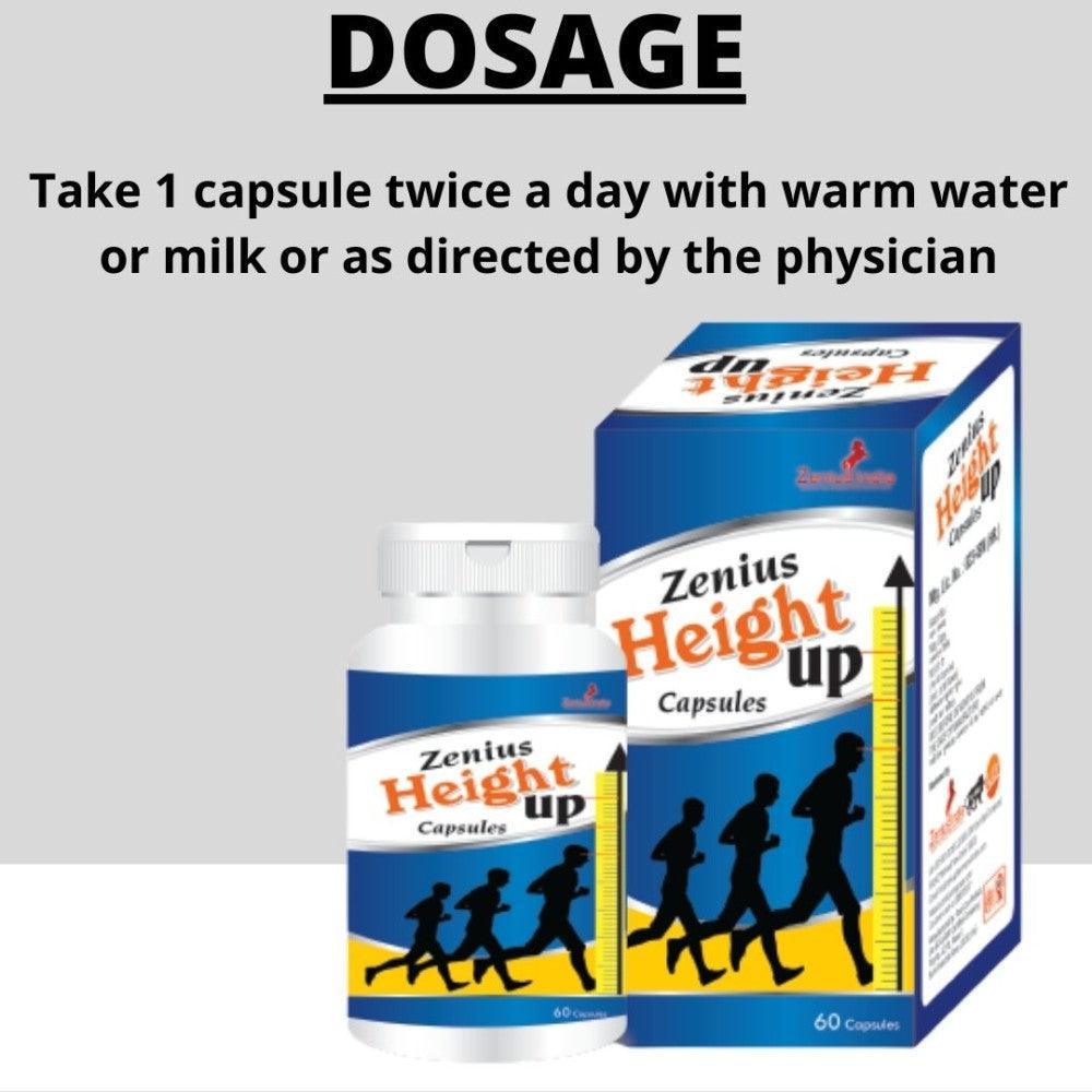 Zenius Height Up Capsule for Height Increase (60 Capsules)