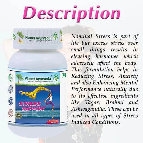Planet Ayurveda Stress Support Capsule - 60 Capsules
