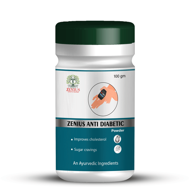 Zenius Anti Diabetic Powder - Herbal Powder for Blood Sugar Control, Energy, and Wellness - 100gm Powder