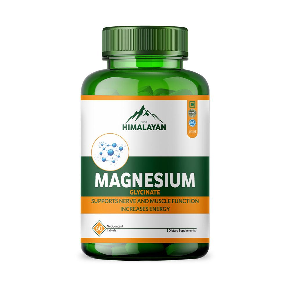 Divya Himalayan Magnesium Glycinate Tablets - 60 Tablets