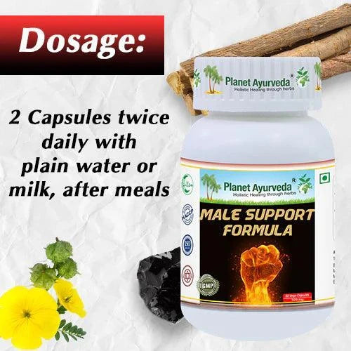 Planet Ayurveda Male Support Formula Capsule - 60 Capsules
