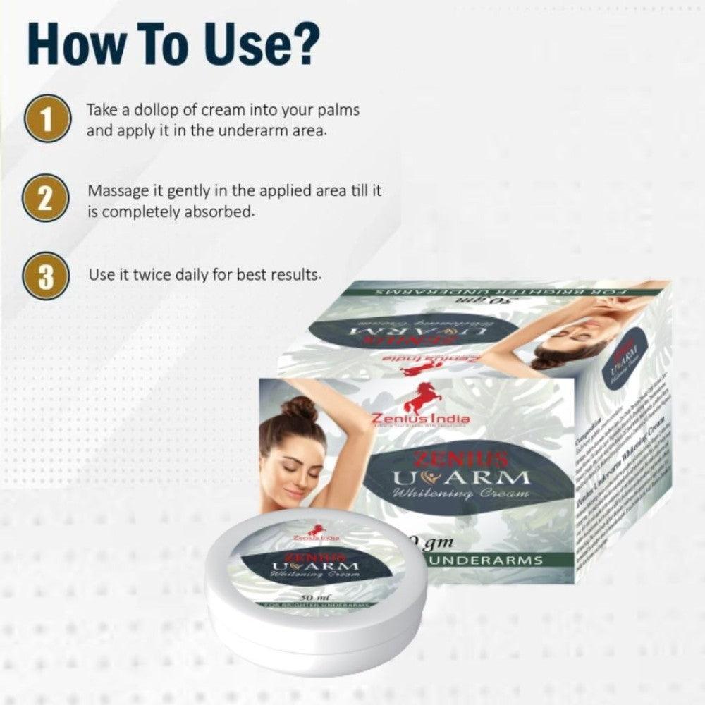Zenius U-Arm Whitening Cream - 50g Cream