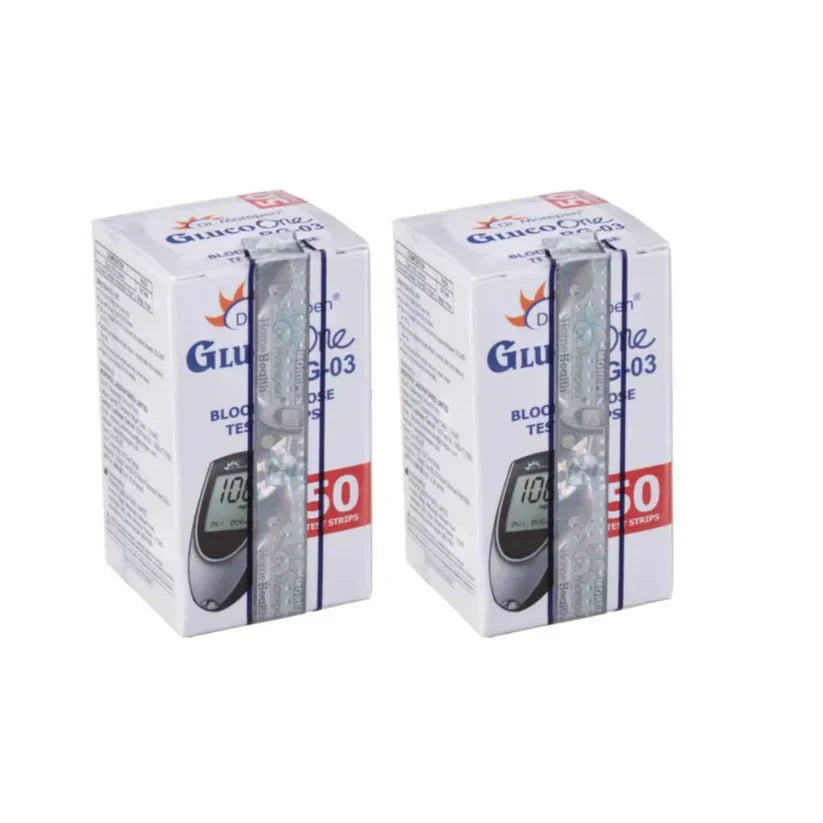 Dr Morepen Gluco One BG 03 Blood Glucose Test Strip (Only Strips) | Diabetes Monitoring Devices, Pack of 100