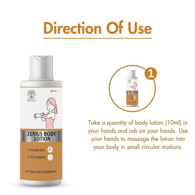 Zenius Body Lotion - Deep Moisturizing Lotion for Soft, Nourished, and Healthy Skin - 200ml Liquid