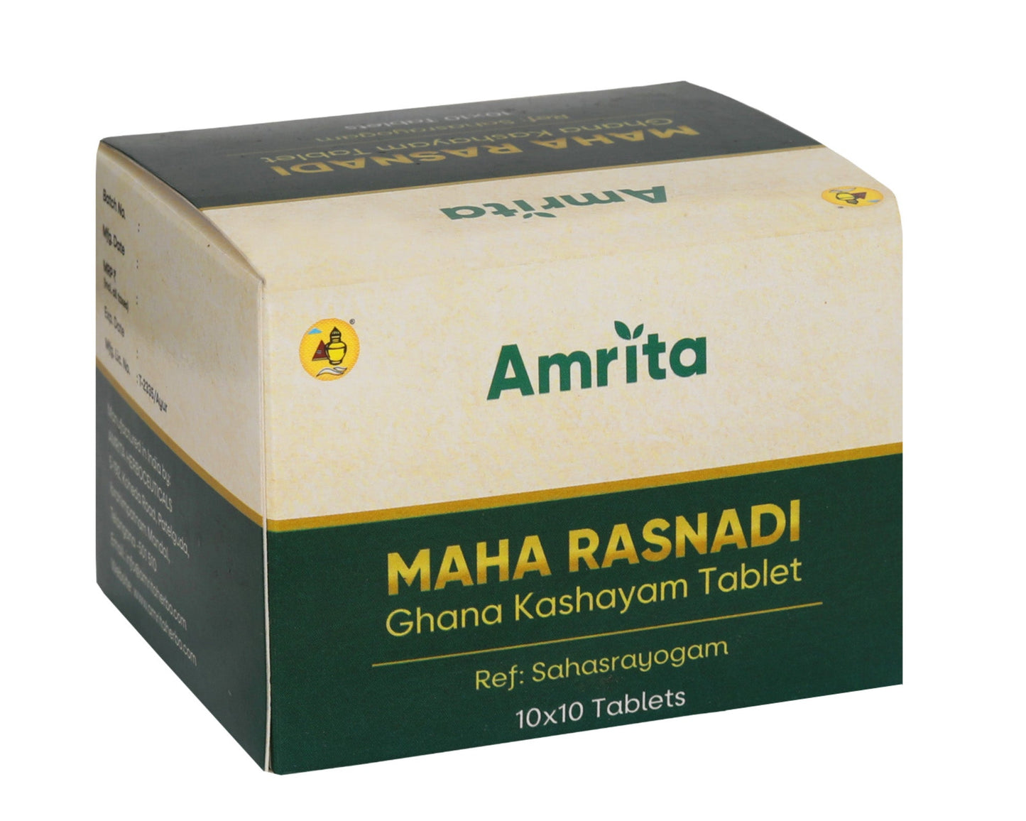 Amrita Maha Rasnadi Ghana Kashayam Tablet - 100 Tablets