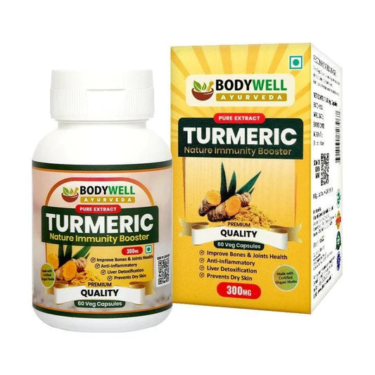 BodyWell Turmeric (Haridra) Veg Capsule - 60 Capsules