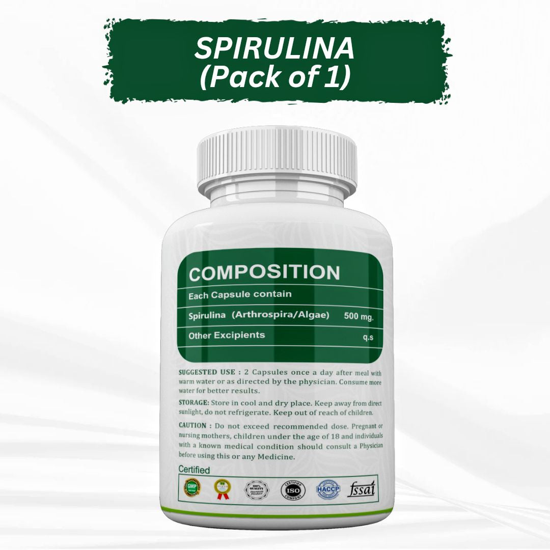 Eden Roots Spirulina Capsule - 60 Capsules