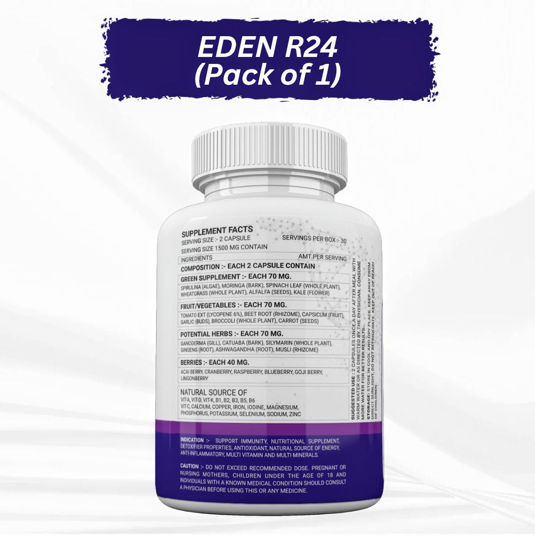 Eden Roots Eden R24 Capsule - 60 Capsules