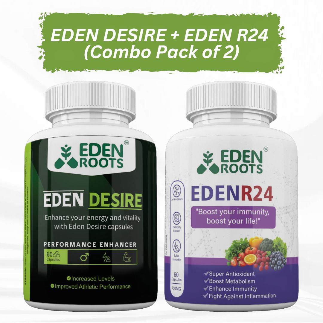 Eden Roots Eden Desire + Eden R24 Capsules - 60 Capsules (Combo)