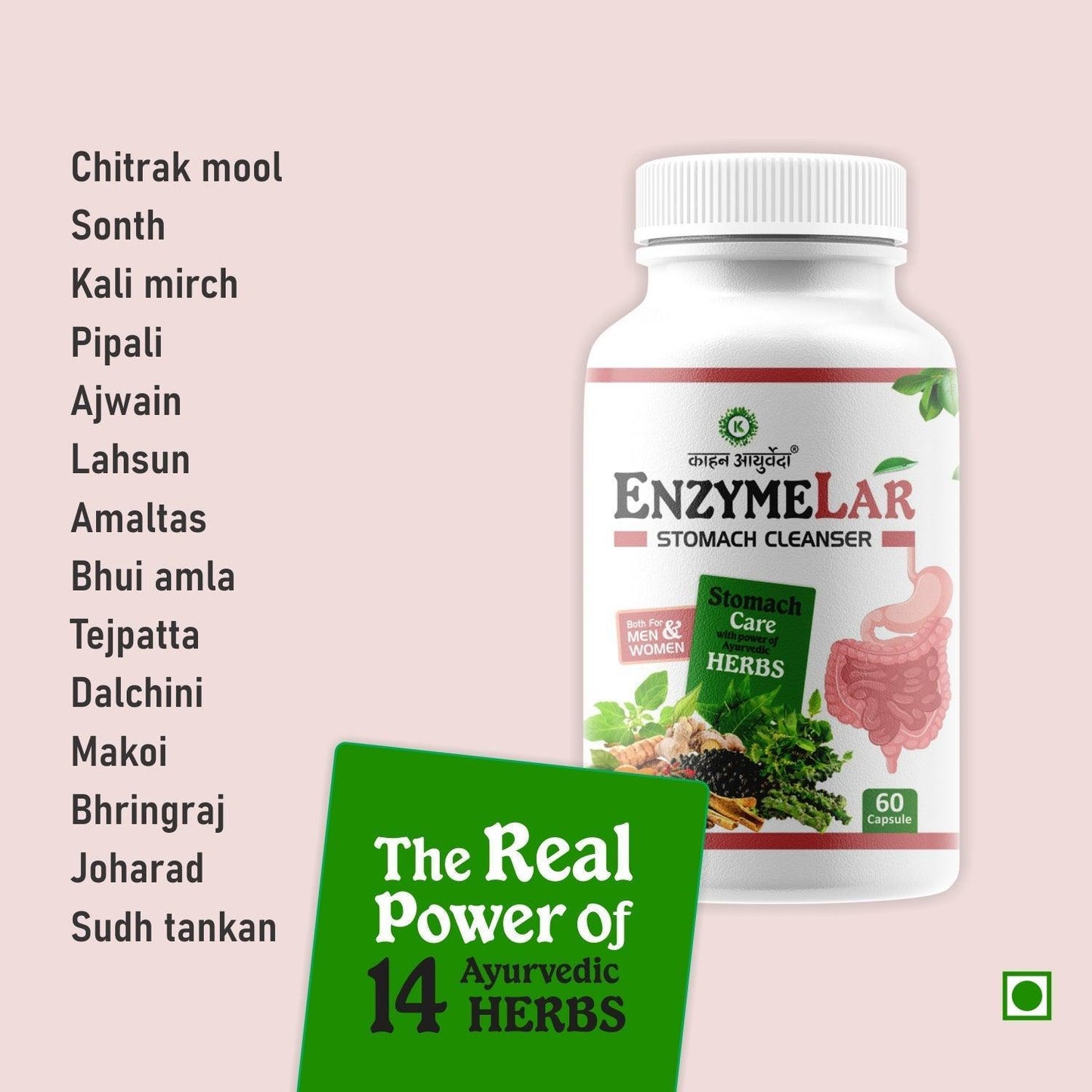 Kaahan Ayurveda EnzymeLar Capsule - 60 Capsule