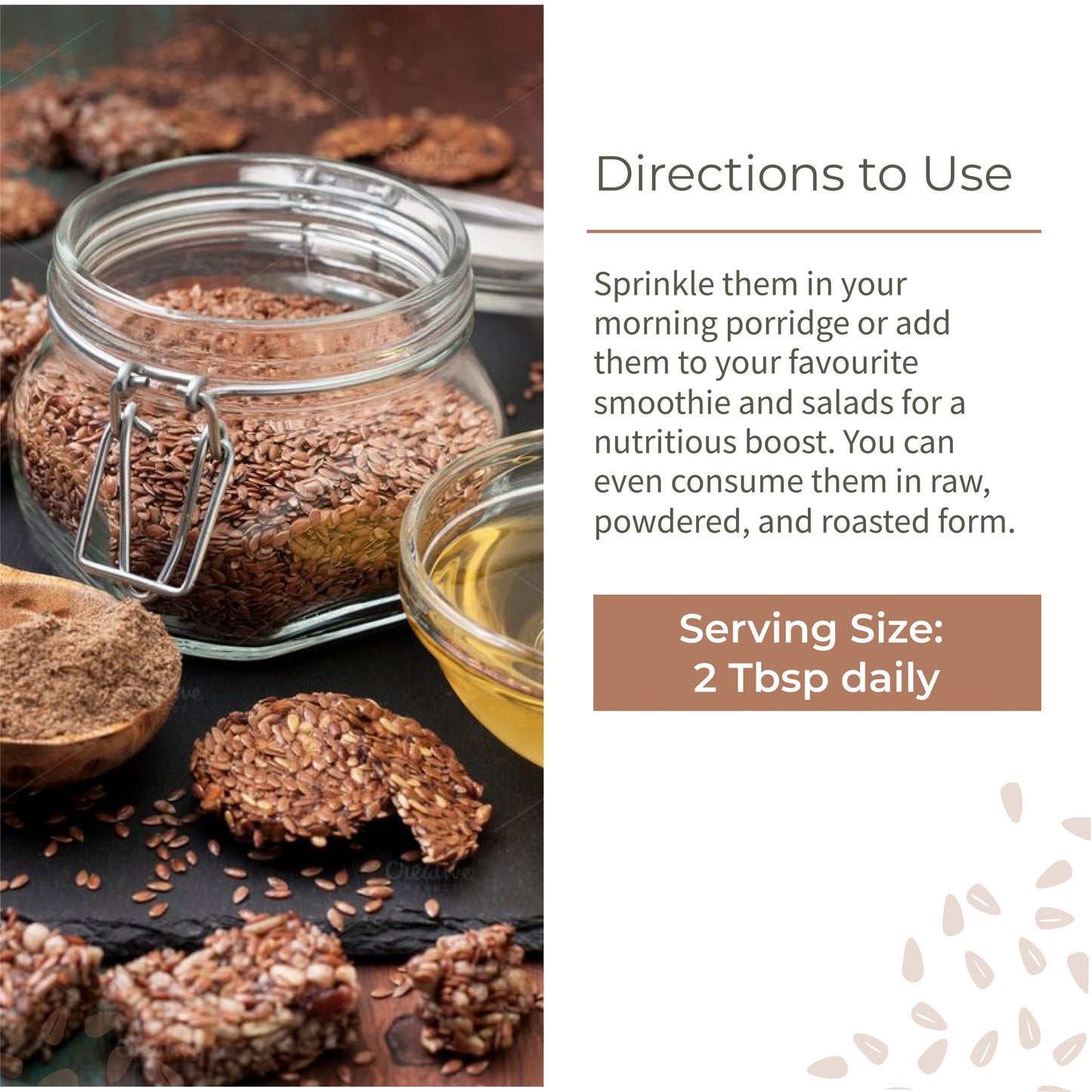 Ecotyl Flax Seeds (200gm Each) - Pack of 2