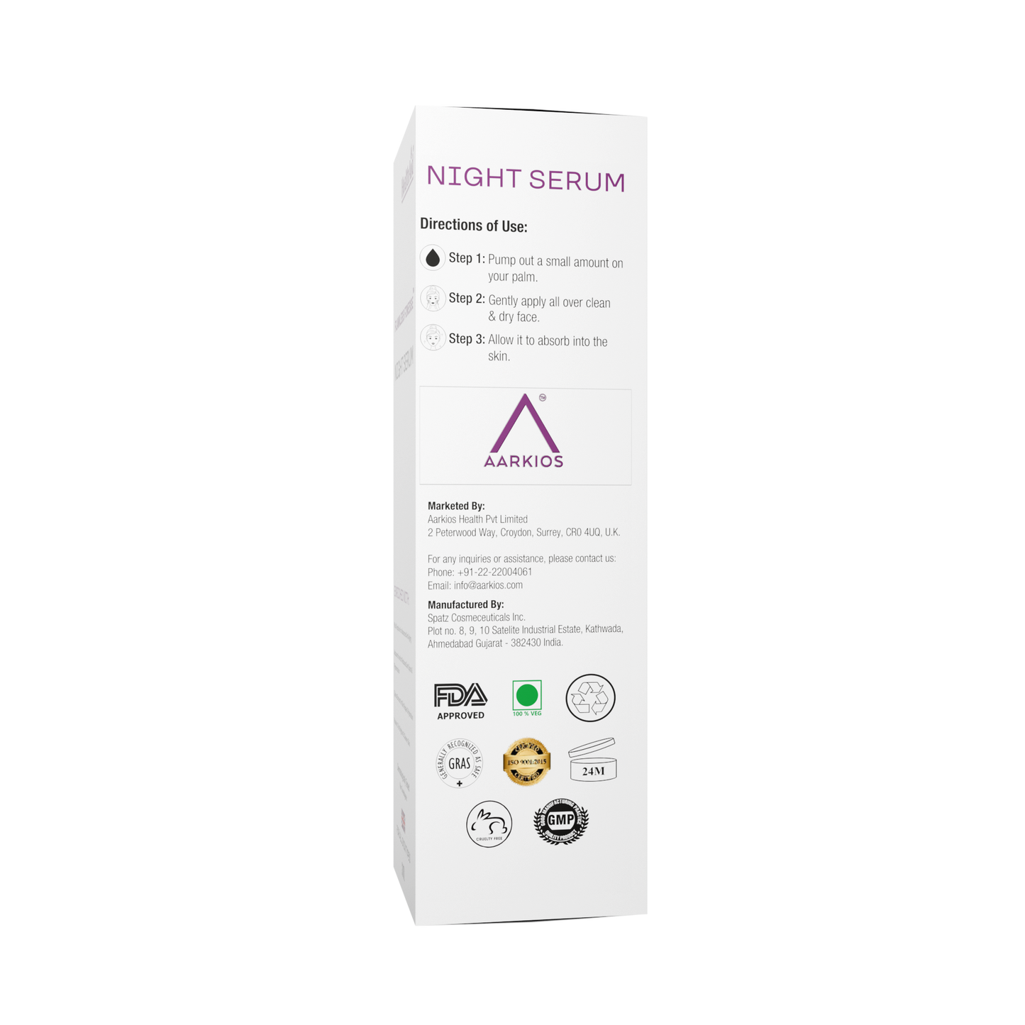 HealthAid Flawless Finesse Night Serum - 30ml