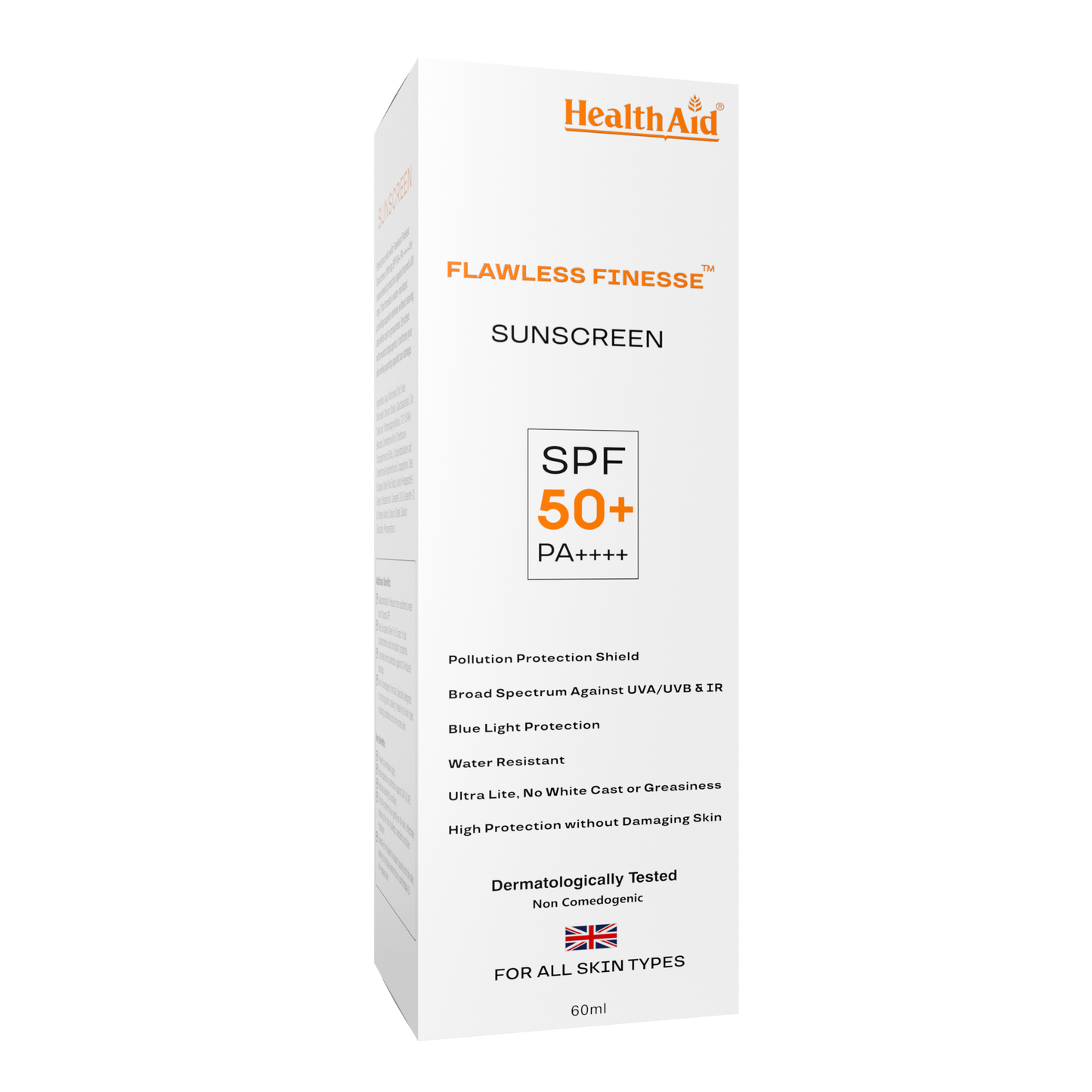 HealthAid Flawless Finesse Sunscreen Cream SPF 50+ PA++++ - 60gm