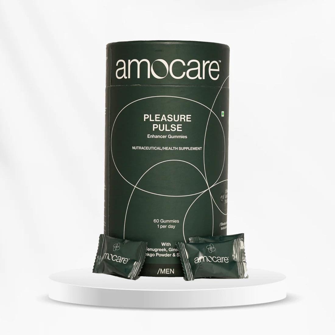 Amocare Pleasure Pulse Enhancer Gummies for Men - 60 Gummies