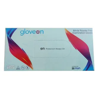 Gloveon Nitrile Latex Disposable Examination Gloves Large - 100 Pair of Gloves