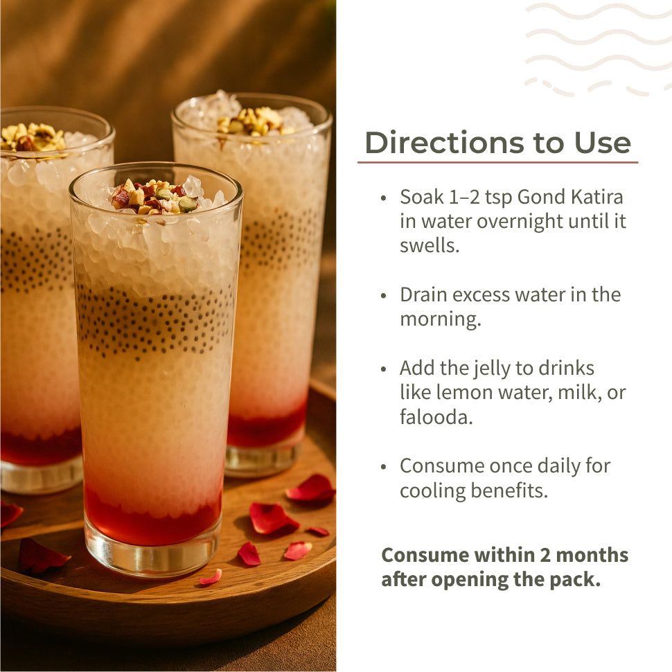 Ecotyl Gond Katira | Natural Cooling Gum | Supports Digestion | 200g