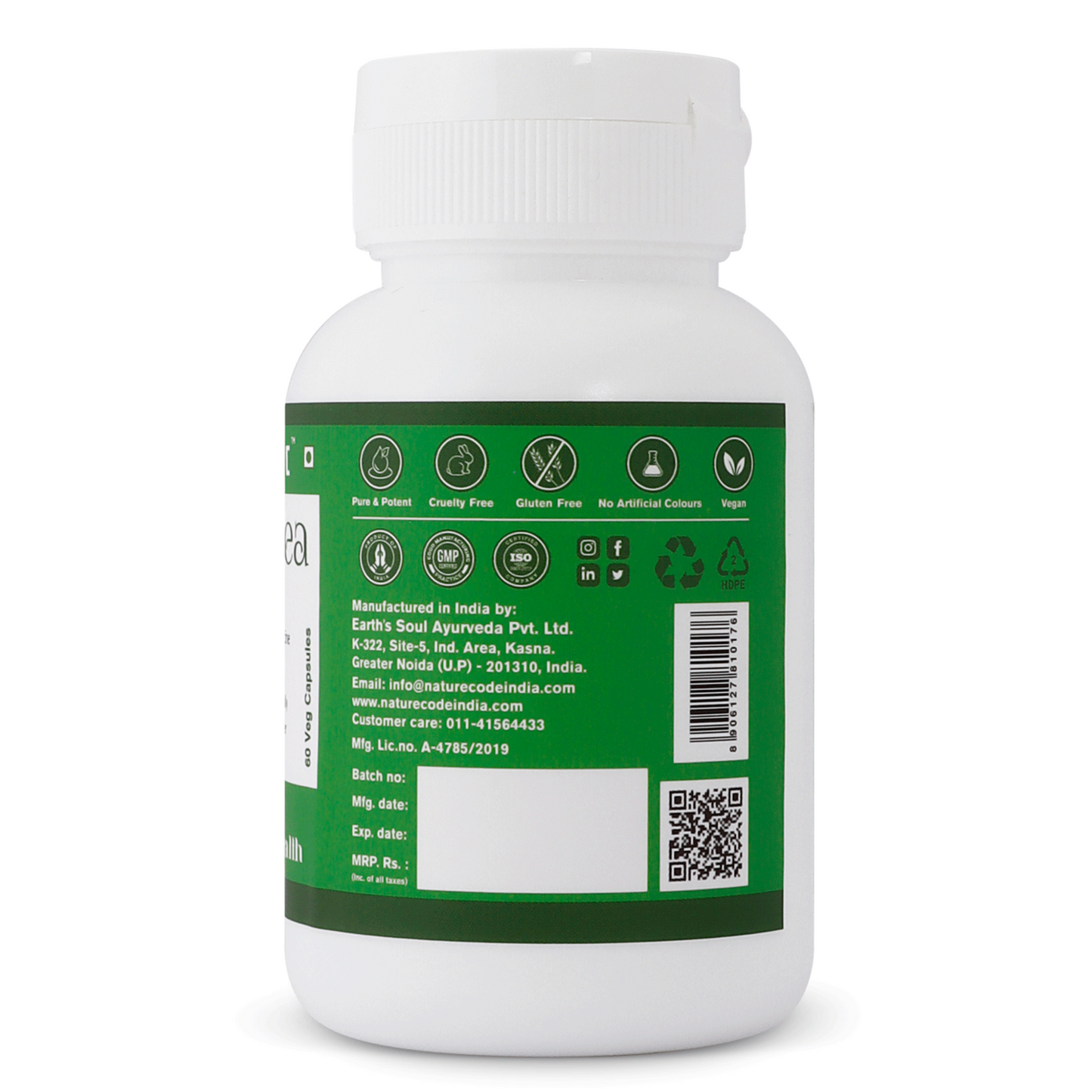 Nature Code Green Tea Extract Capsule - 60 Veg Capsules