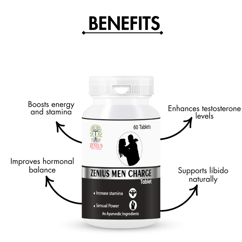 Zenius Men Charge Tablet for Male Vitality and Performance - 60 Tablets