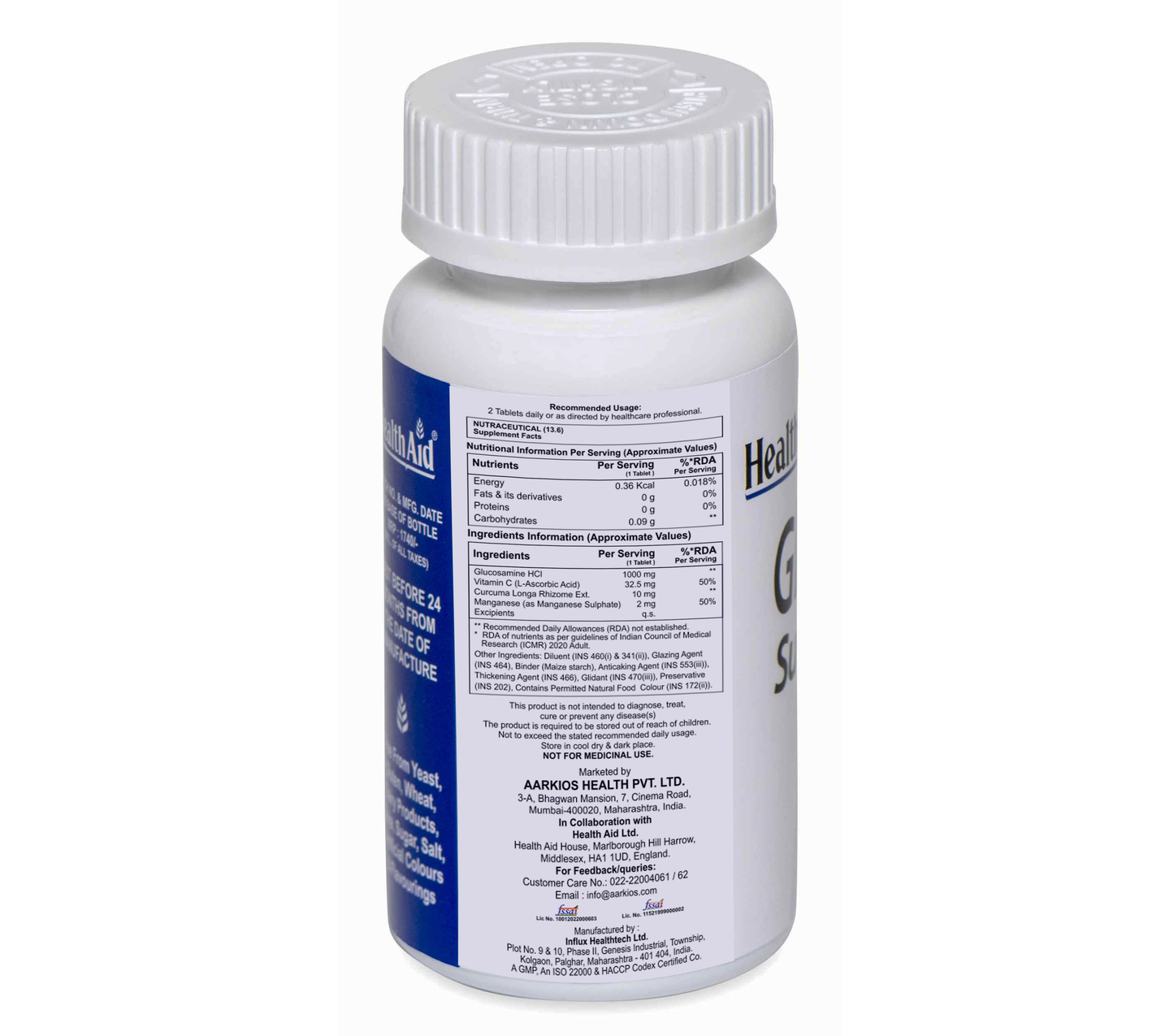 Healthaid Glucosamine Sulphate 1000mg Tablet - 30 Tablets