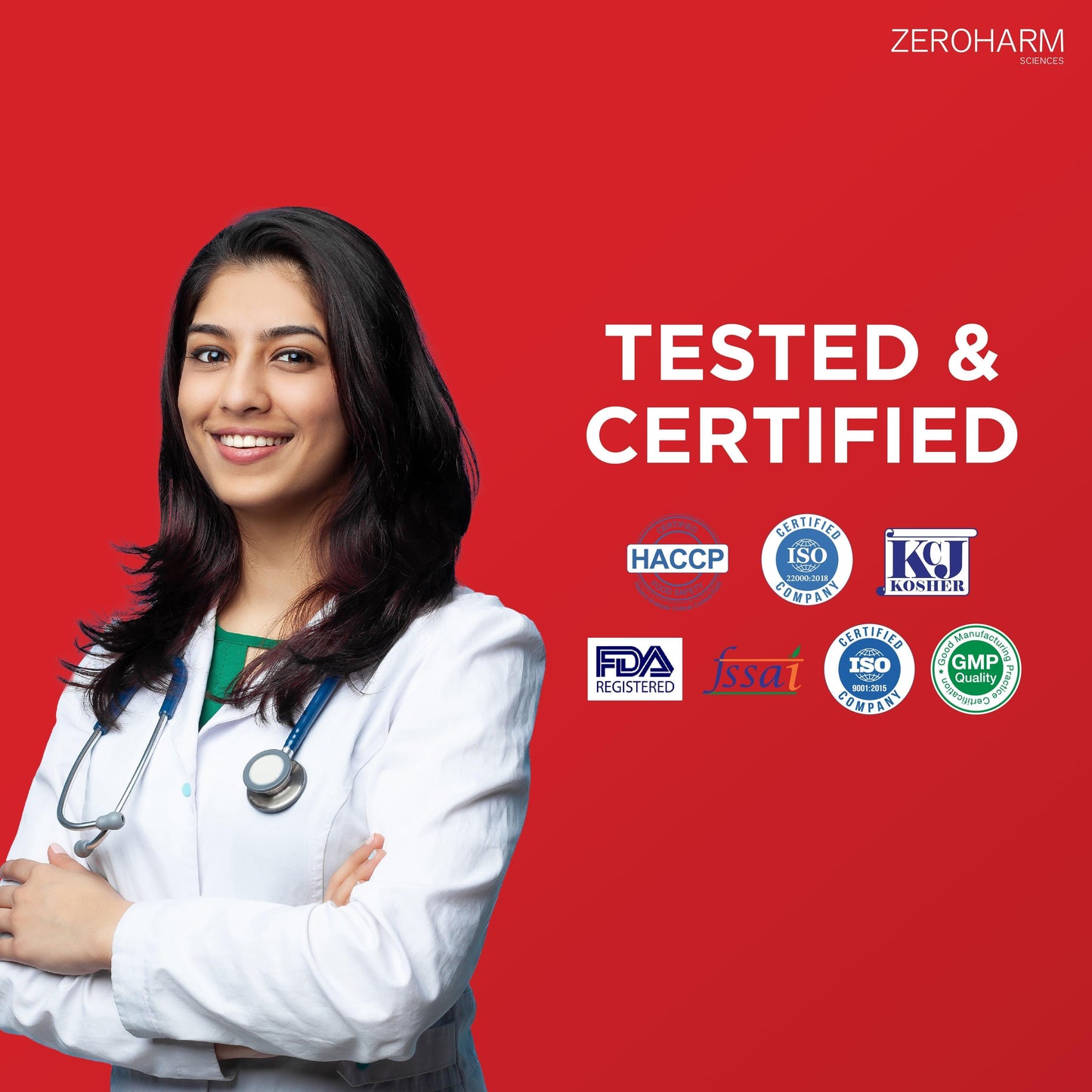 ZEROHARM Holo Heart With Berberine, Shuddha Guggulu, Black Garlic Powder & Cinnamon - Support Healthy Heart, Cholestrol Levels for Men & Women - 60 Tablets