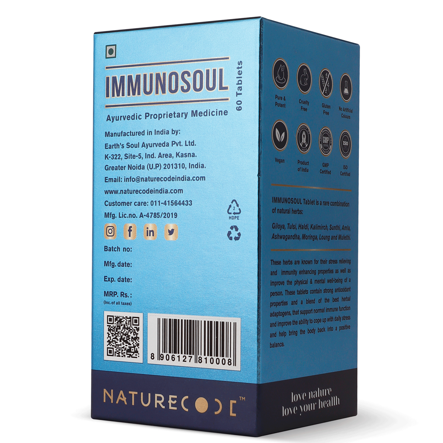 Nature Code Immunosoul Tablet - 60 Tablets