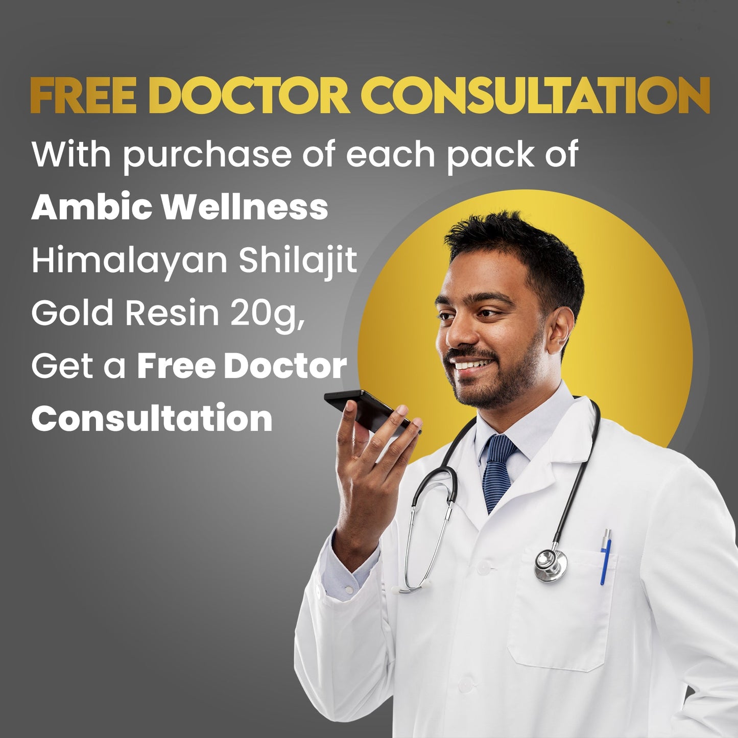 Ambic Wellness Himalayan Shilajit Gold Resin I With 24 Carat Gold I Boost Performance & Stamina - 20g