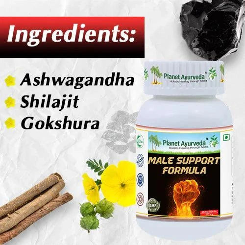 Planet Ayurveda Male Support Formula Capsule - 60 Capsules